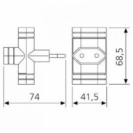 Bases Multiples de Enchufes SOLERA Adaptador de 3 tomas bipolar 10A 250V Solera 6009