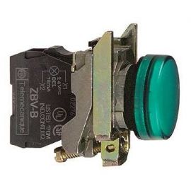 PILOTO C/LED d.22 230-240V VERDE E.MET.