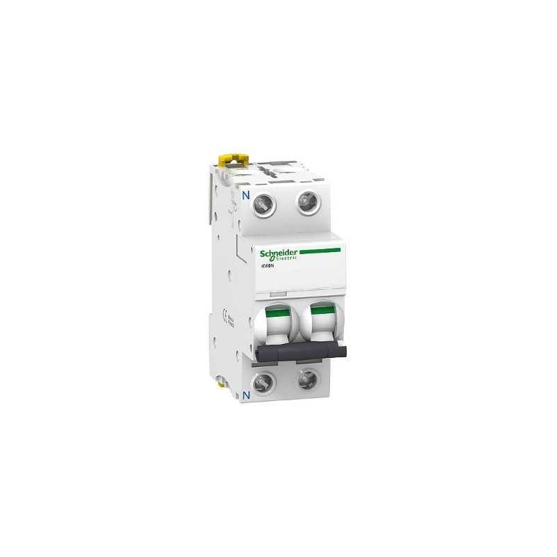 Interruptores automáticos gama terciario SCHNEIDER Interruptor Magnetotérmico 1P+N 10A iC60N 6/10KA Curva C Schneider A9F79610