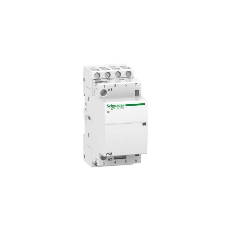 Contactores y Telerruptores SCHNEIDER Contactor modular iCT 25A 3NA 230V CA Schneider A9C20833