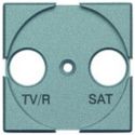 Tapa TV-SAT aluminio Bticino Livinglight NT4212