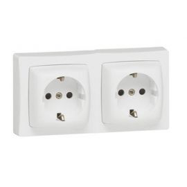 Legrand, 097383 Oteo - Interruptor + enchufe, interruptor conmutador de  superficie, enchufe de pared, toma corriente, color blanco : .es:  Bricolaje y herramientas