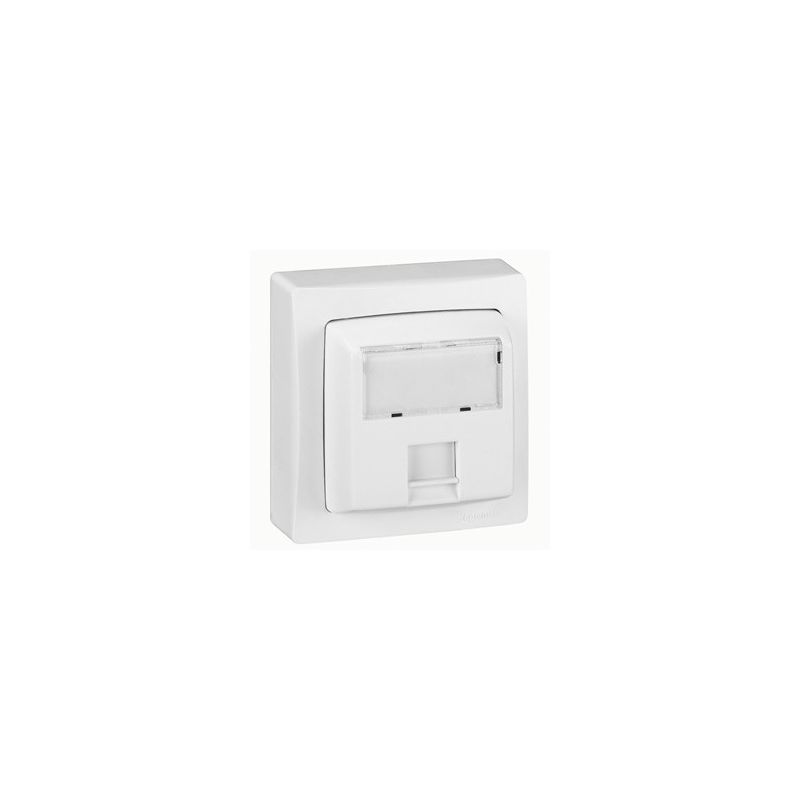 Legrand Oteo LEGRAND Toma de informática RJ45 Cat. 6 de superficie monobloc blanco Legrand Oteo 086044