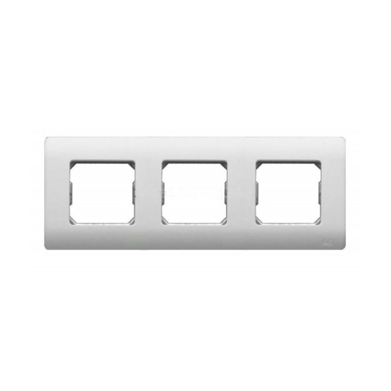 Interruptores y Enchufes por marca BJC Marco 3 elementos blanco con garras BJC Sol Teide 16003