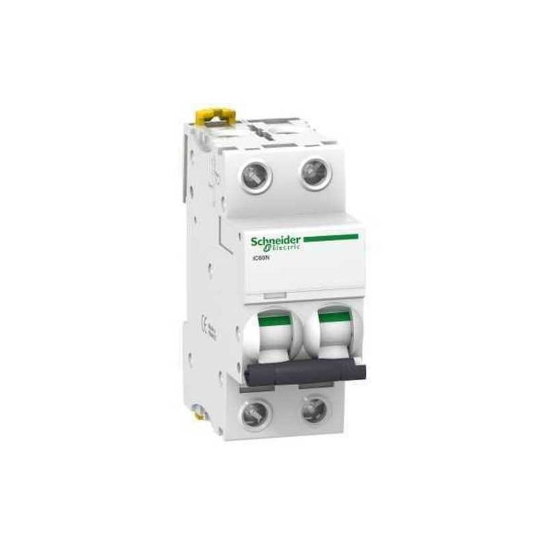 Interruptores automáticos gama terciario SCHNEIDER Interruptor Magnetotérmico 2P 10A iC60N 6/10KA Curva C Schneider A9F79210