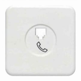 Interruptores y Enchufes por marca BJC Tapa toma de teléfono blanco BJC Ibiza 10781-B