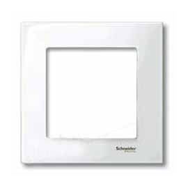 Marco 1 elemento blanco cristalino Schneider Elegance MTN404119