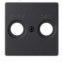 Tapa toma R-TV+SAT grafito Simon 82 82097-38