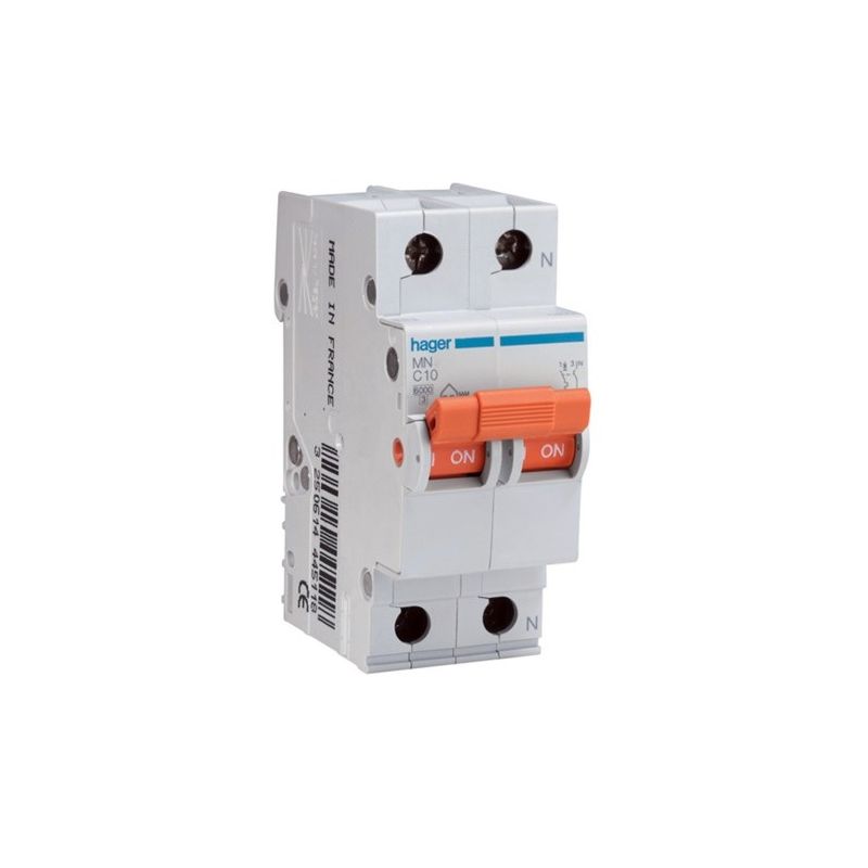 Interruptores automáticos gama vivienda HAGER Interruptor magnetotérmico 25A 1P+N Hager MN525V gama vivienda