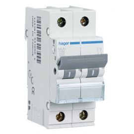 Interruptores automáticos gama residencial HAGER Interruptor Automático Magnetotérmico 2P 10A MU Hager MUN210A