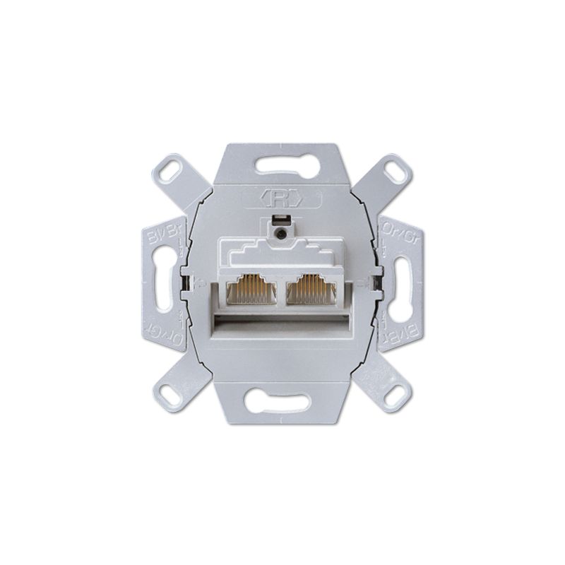 LS990 JUNG Toma de informática doble RJ45 Cat.6A Jung LS990 UAE8-8UPOK6