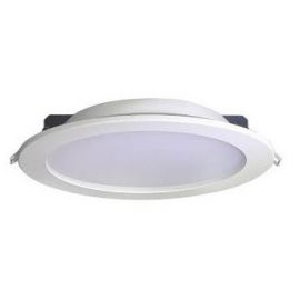 Downlight LED blanco Micro panel 8W luz neutra d.120mm blanco