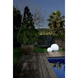 Black Friday LEDS C4 Bola exterior blanca 40 cm modelo Cisne 55-9156-M1