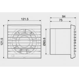 Extractores de baños SOLER Y PALAU Extractor de baño EDM-80N S&P