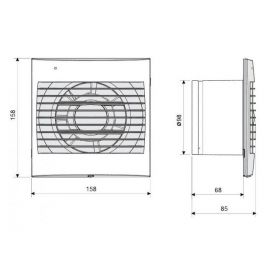 Extractores de baños SOLER Y PALAU Extractor para baño Decor-100 C S&P