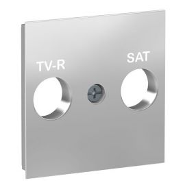 Carátula toma R-TV/SAT aluminio universal Schneider New Unica NU944130