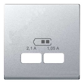 Tapa cargador USB doble aluminio Schneider Elegance MTN4367-0460