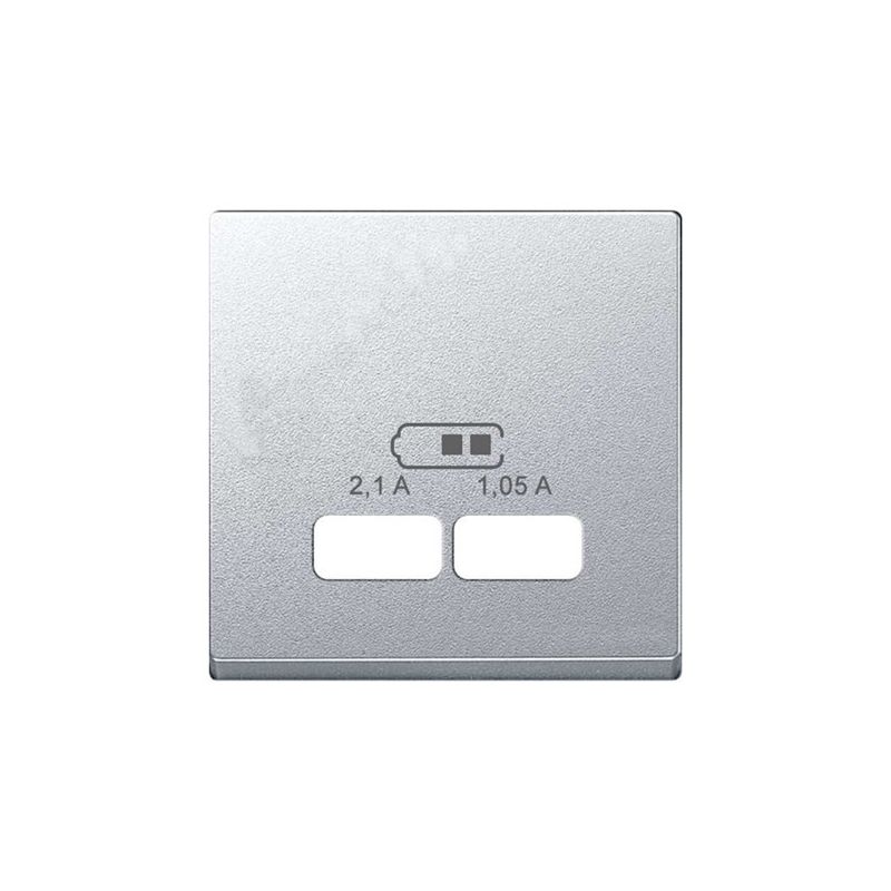 Elegance SCHNEIDER Tapa cargador USB doble aluminio Schneider Elegance MTN4367-0460