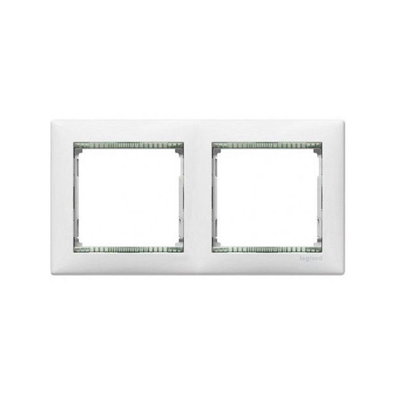 Legrand Valena LEGRAND Marco 2 elementos horizontal Blanco-Cristal Legrand Valena 774462