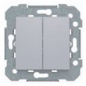 Conmutador doble Plata Luna BJC Viva 23510-PL