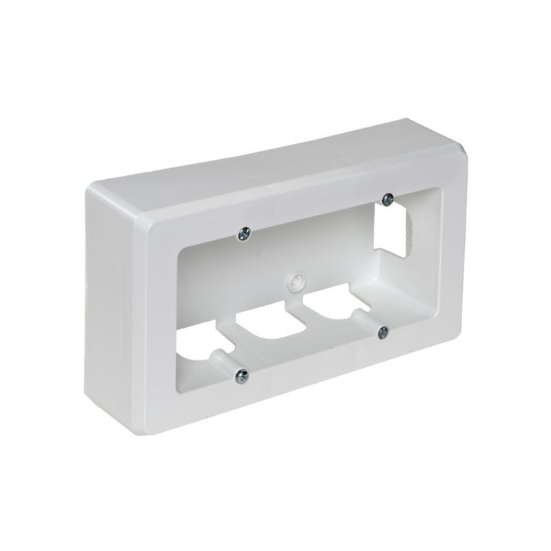 Cajas universales para mecanismos SOLERA Zócalo de superficie blanco 2 elementos 165x96x43mm Solera 92