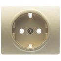 Tapa base enchufe schuko 2P+T seguridad Dorado Odisea BJC Iris 18724-OD