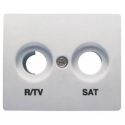 Tapa toma R/TV-SAT Aluminio Mercurio BJC Iris 18320-MA