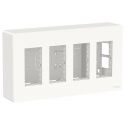 Puesto de Trabajo 4 columnas superficie blanco polar Schneider New Unica NU124418