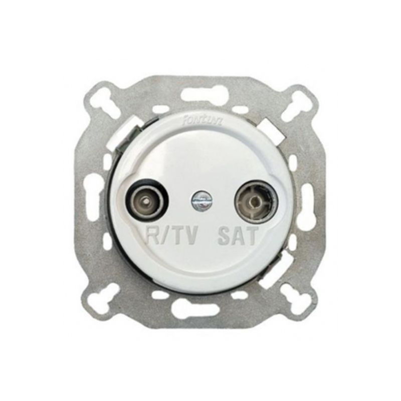 Garby FONTINI Toma plastico R-TV/SAT ecualizada unica blanco Fontini  35-712-05-2