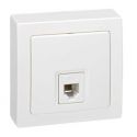 Toma teléfono RJ12 monobloc blanco Simon73 Loft 73481-50