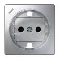 Tapa enchufe schuko aluminio Simon73 Loft 73041-63