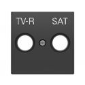 Tapa toma TV-R/SAT negro Niessen Sky 8550.1 NS