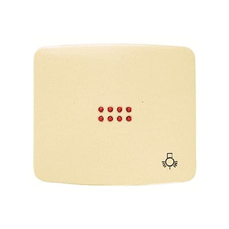 Interruptores y Enchufes por marca ABB NIESSEN Tecla con visor y símbolo luz blanco marfil Niessen Arco 8204.4 BM