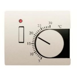 Interruptores y Enchufes por marca ABB NIESSEN Tapa termostato con interruptor blanco jazmín Niessen Olas 8440.1 BL