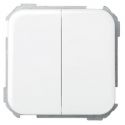 Interruptor doble 10AX blanco nieve Simon 31 Ref.  31398-30