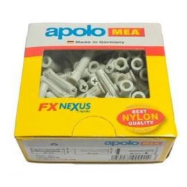 Tacos y Tornillos APOLO-CELO Taco de nylon de expansión FX 6 caja de 100 unidades de Apolo MEA 96FX