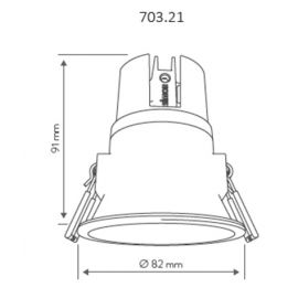 Black Friday SIMON Aro led de empotrar negro IP44 7,5W 840 Simon Confort NW Wide Flood