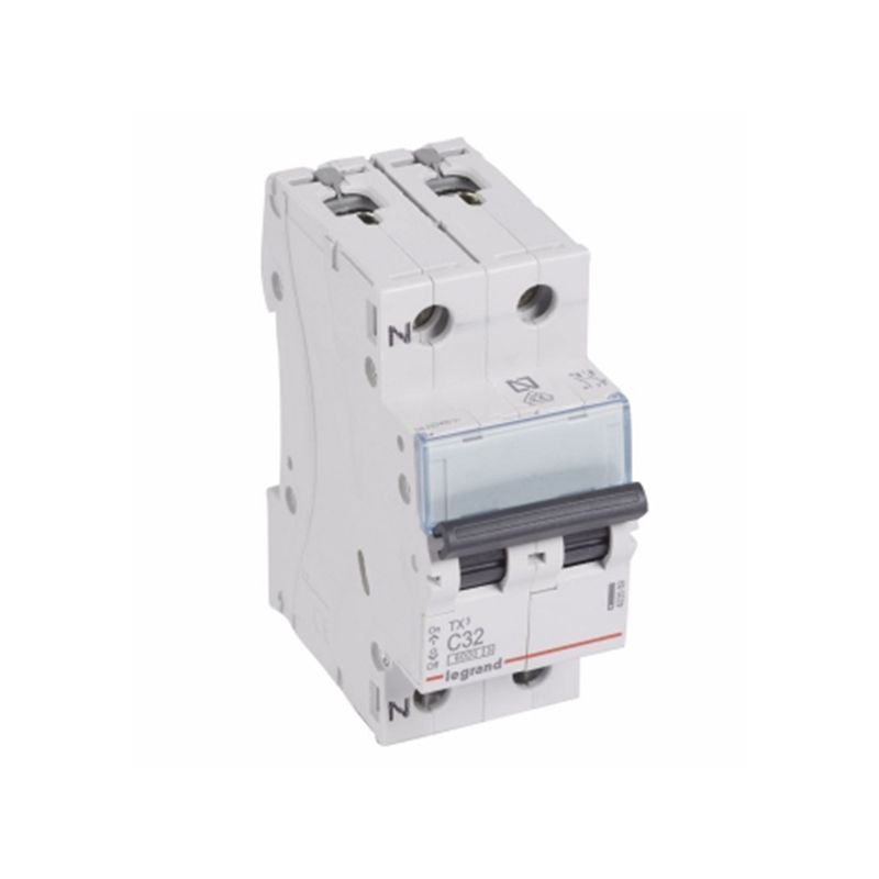 Interruptores automáticos gama residencial LEGRAND Interruptor Automático Magnetotérmico 1P+N 32A TX3 Legrand 403589