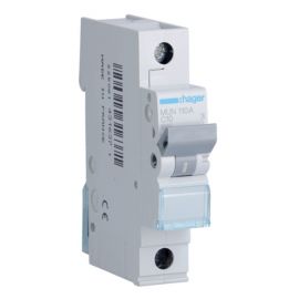 Interruptores automáticos gama residencial HAGER Interruptor Automático Magnetotérmico 1P 10A MU Hager MUN110A