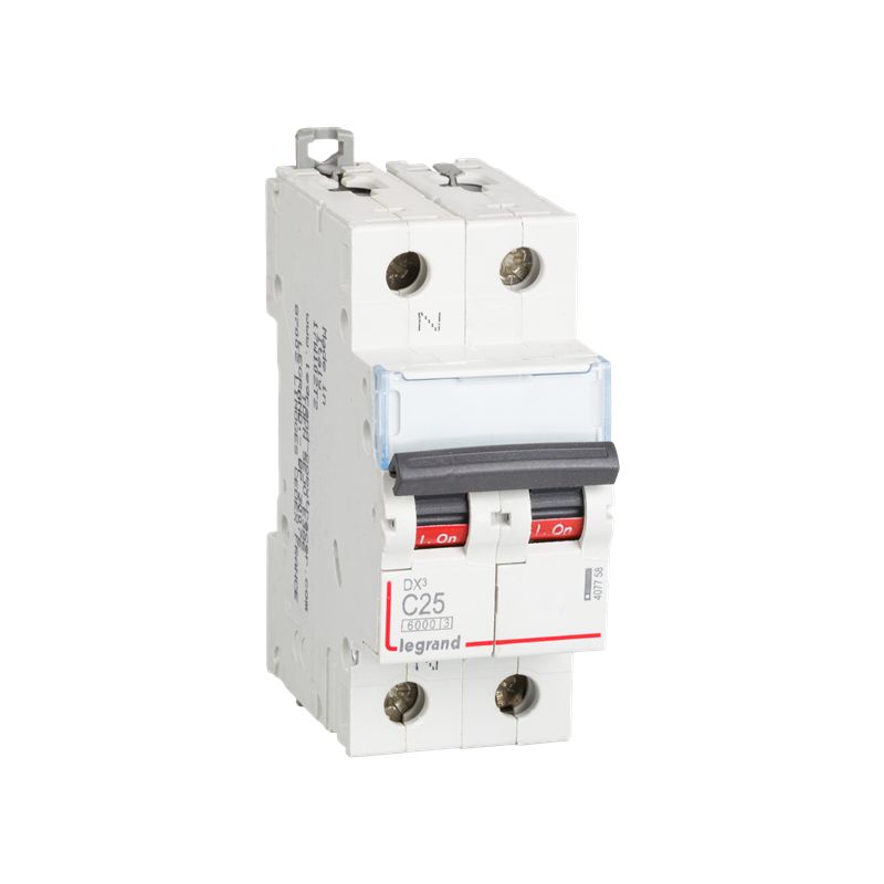 Interruptores automáticos gama terciario LEGRAND Interruptor Magnetotérmico 1P+N 25A DX3 6/10KA Curva C Legrand 407758