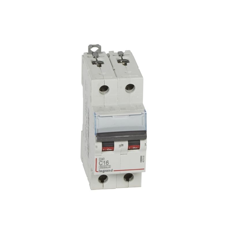 Interruptores automáticos gama terciario LEGRAND Interruptor Magnetotérmico 2P 16A DX3 6/10KA Curva C Legrand 407800