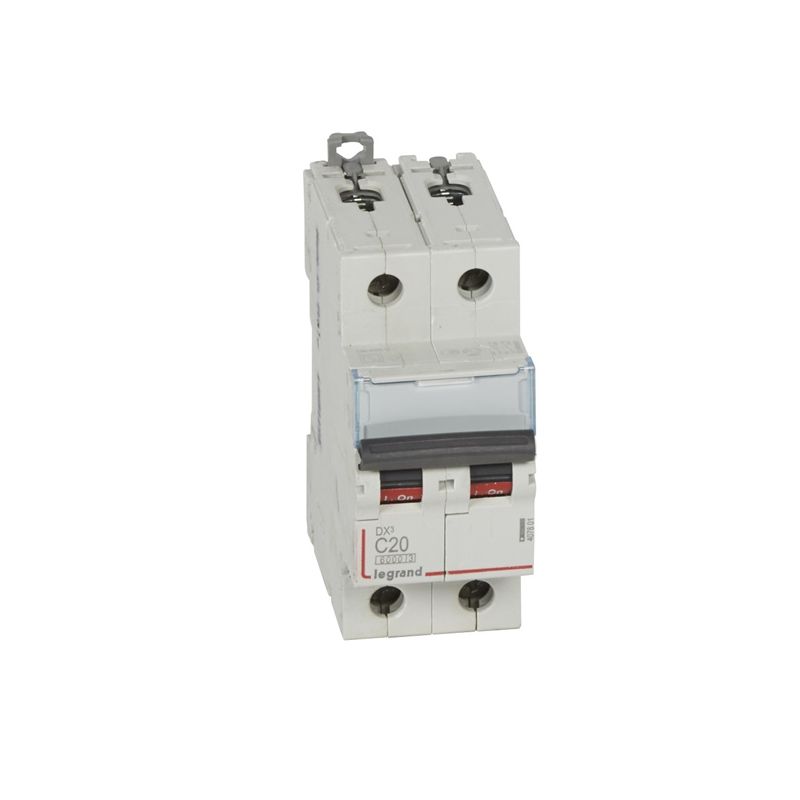 Interruptores automáticos gama terciario LEGRAND Interruptor Magnetotérmico 2P 20A DX3 6/10KA Curva C Legrand 407801