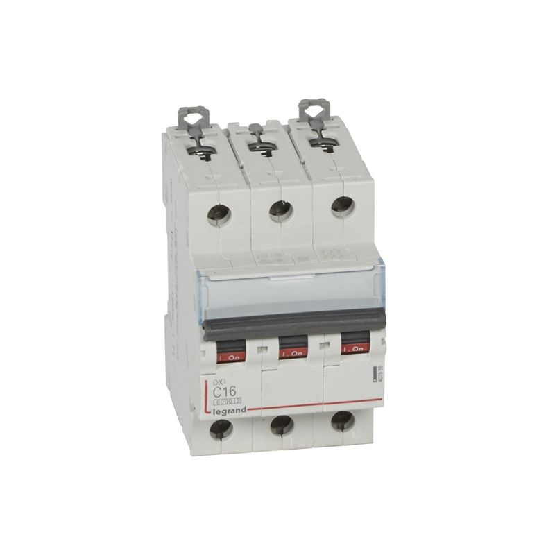 Interruptores automáticos gama terciario LEGRAND Interruptor Magnetotérmico 3P 16A DX3 6/10KA Curva C Legrand 407859