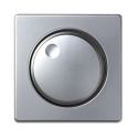 Tapa + botón regulador electrónico aluminio Simon 82 82054-33