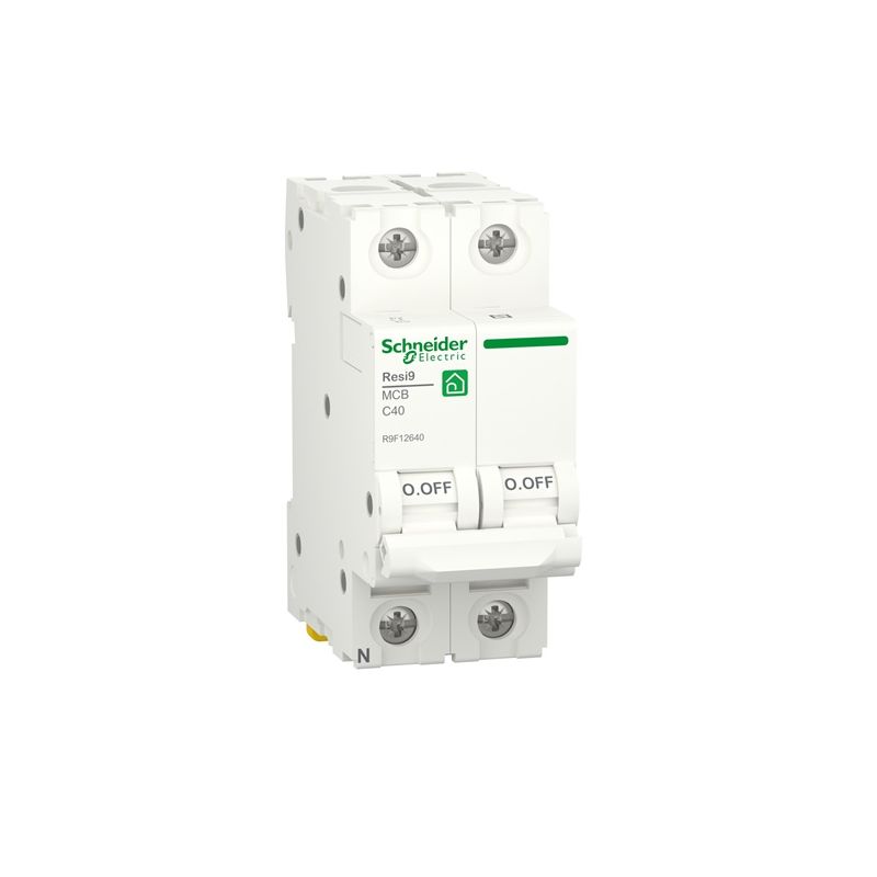 Interruptores automáticos gama vivienda SCHNEIDER Interruptor Automático Magnetotérmico 1P+N 40A Schneider Resi9 R9F12640