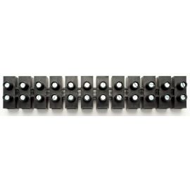 Regletas de conexión de 16 mm² color negro 12 polos Tekox