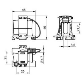 Regletas y Bornas de empalme TEKOX Borne de seguridad y derivación 1 polo 35mm² Tekox BD 35