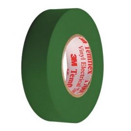 Cinta aislante verde de 19 mm x 20 metros Templex 3M 155VE20