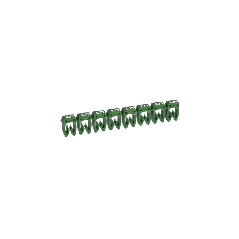Marcadores de cables impresos LEGRAND Señalizador número "5" para cable 1,5-2,5mm² Legrand 038225 pack 1200 uds