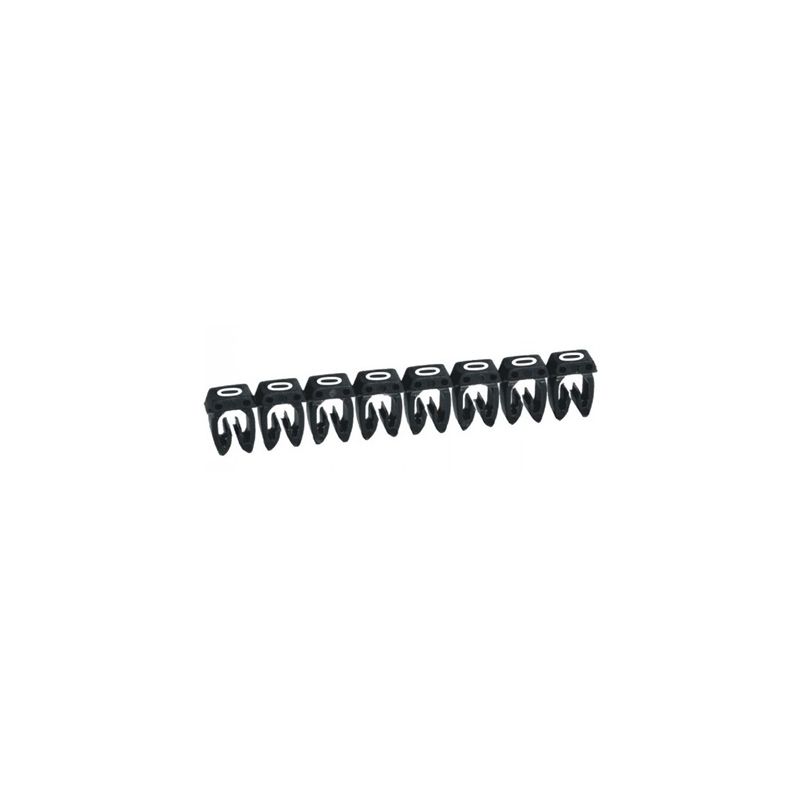Marcadores de cables impresos LEGRAND Señalizador número "0" para cable 1,5-2,5mm² Legrand 038220 pack 1200 uds